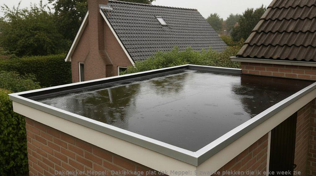 Daklekkage Plat Dak Meppel
